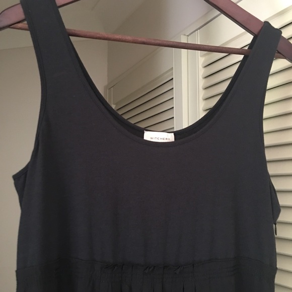 🌟Host Pick🌟 Witchery Sleeveless Black Maxi Dress NWOT Size L - Picture 3 of 16